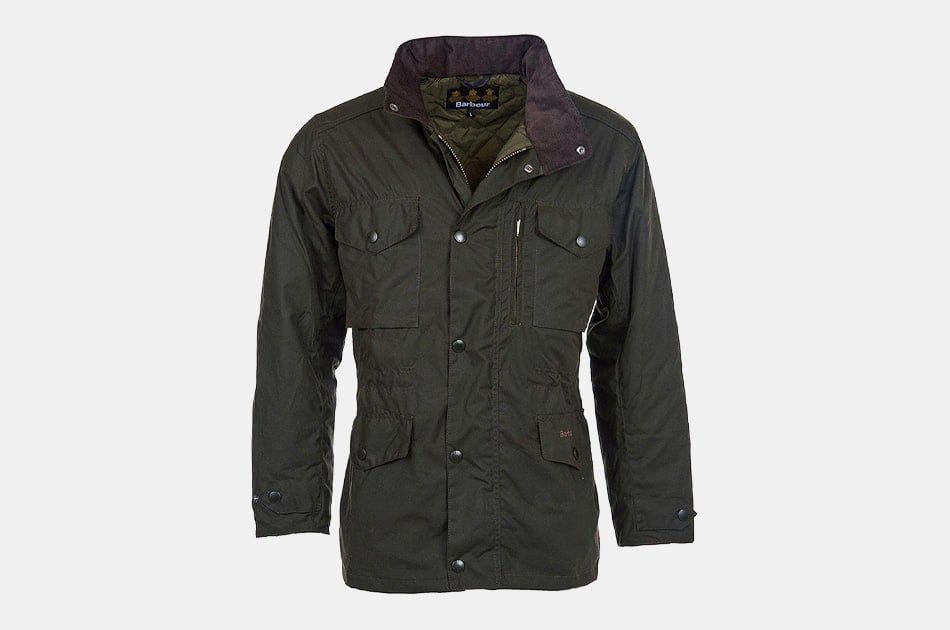 Barbour Sapper Wax Jacket Olive MWX0020OL71 | Michael Stewart