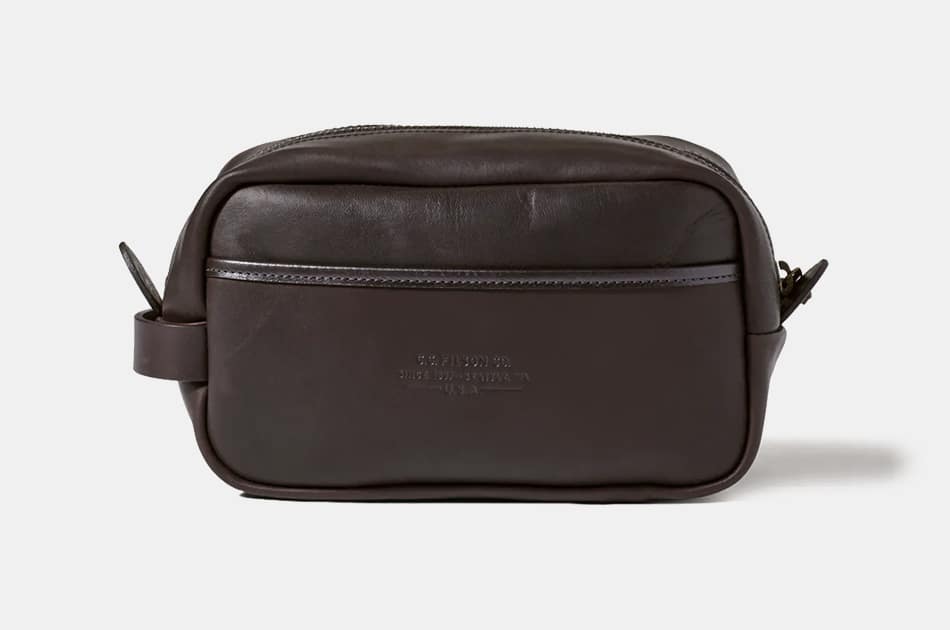 allen edmonds leather dopp kit