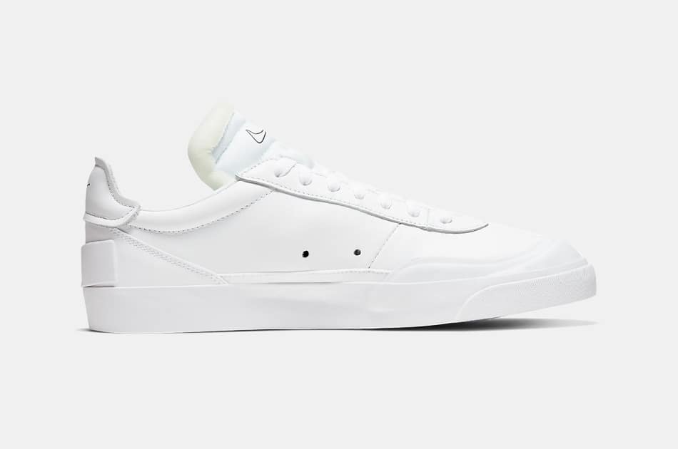 branded white sneakers