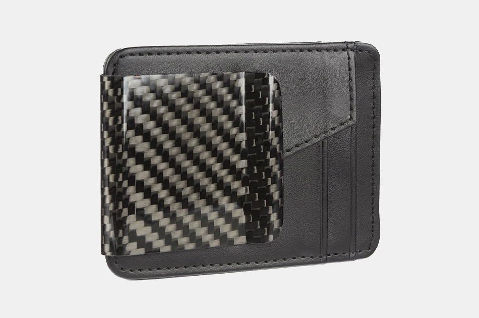 Common Fibers Fit Carbon Fiber Removable Money Clip Wallet