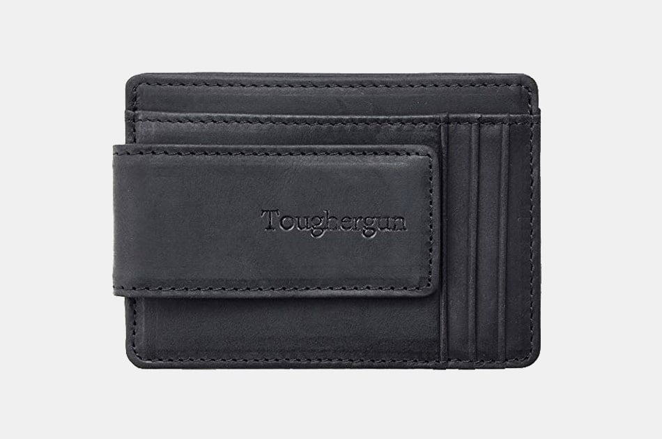 card case wallet with money clip