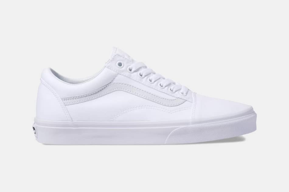 vans shoes all white