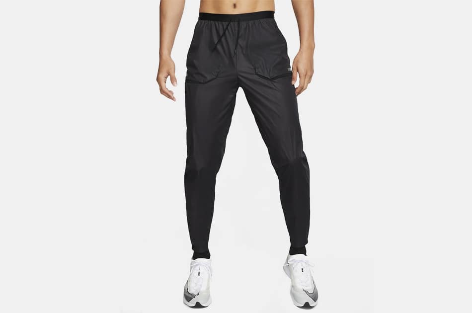 straight leg joggers black