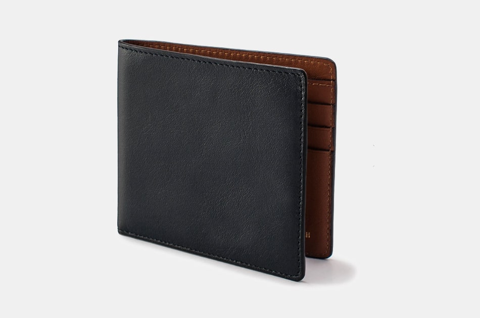 Pop Baseball Stitch Bi-Fold Leather Wallet