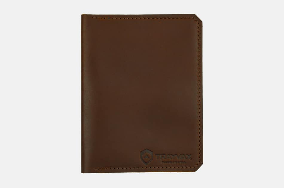 Fjallraven - Leather Passport Cover, Leather Cognac