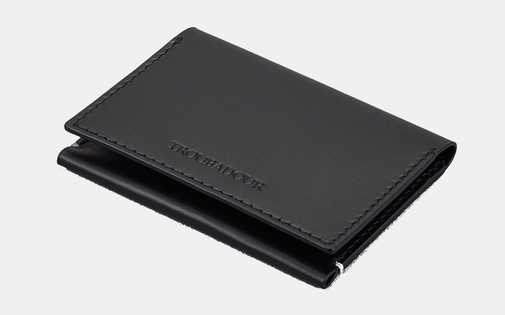 troubadour flip card wallet