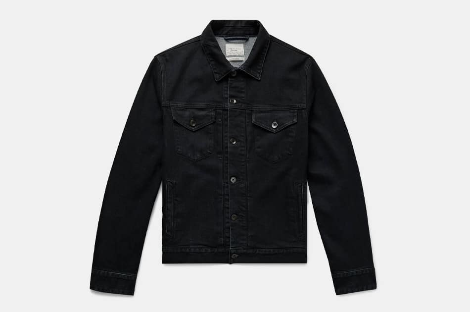 trucker jacket mens black