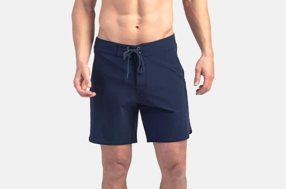 stretch mens swim trunks