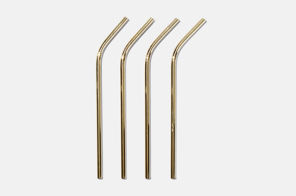 Viski Gold Cocktail Straws