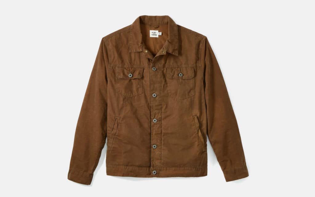 Flint and Tinder Unlined Waxed Trucker Jacket