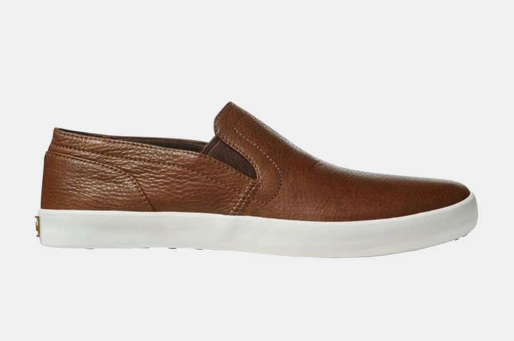 L.L. Bean Mountainville Leather Slip-On Shoes 