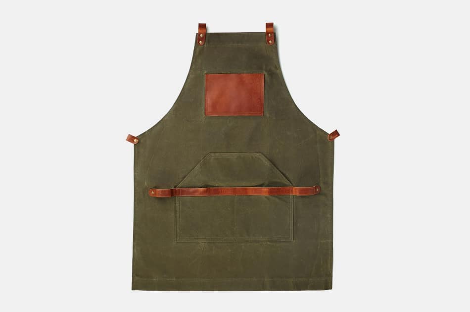 OLPR Waxed Canvas and Leather Apron