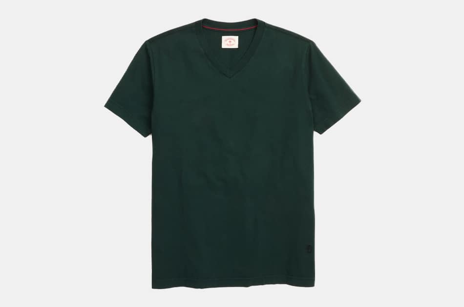 Brooks Brothers Garment-Dyed V-Neck T-Shir