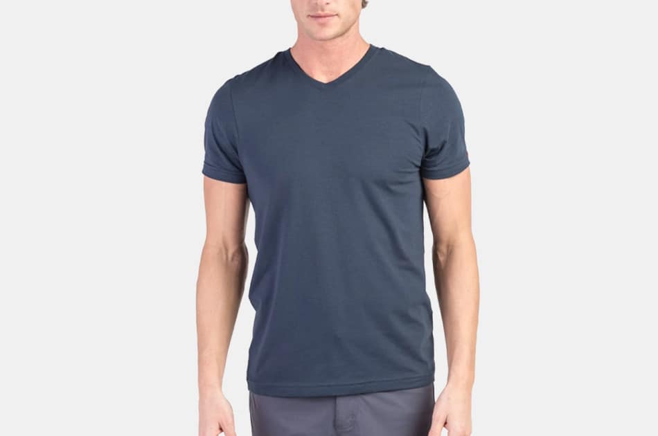 long v neck t shirts men's