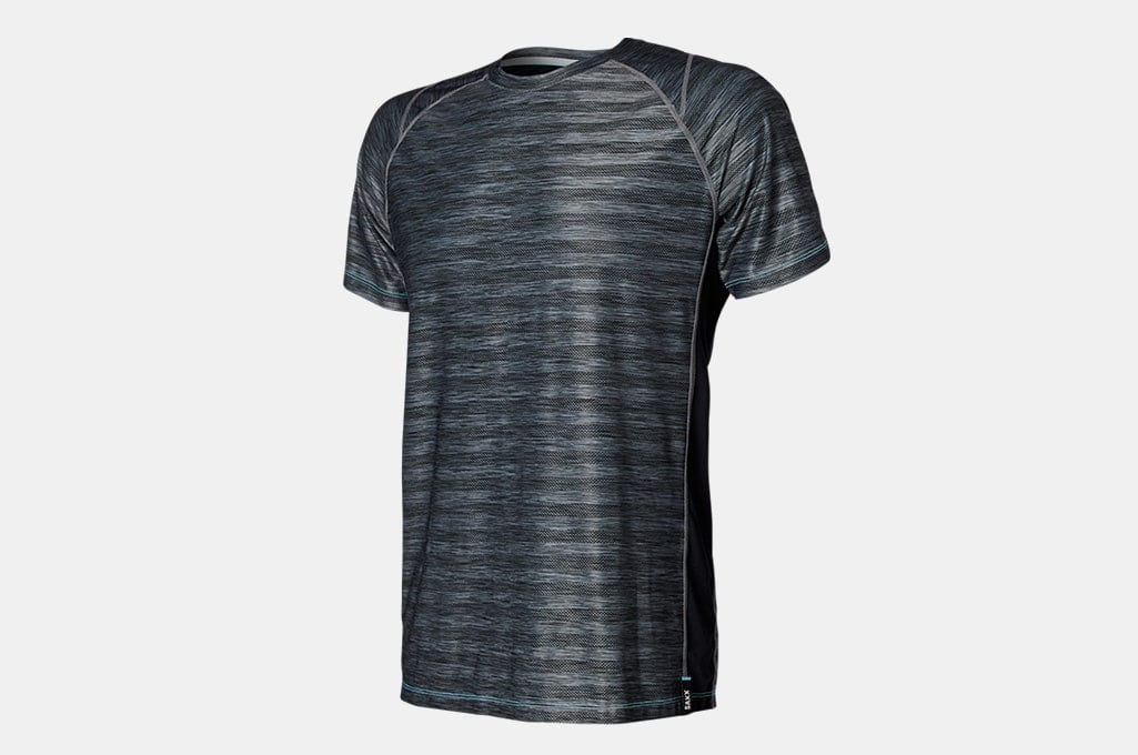 Saxx Hot Shot Short Sleeve Crew / Black Heather