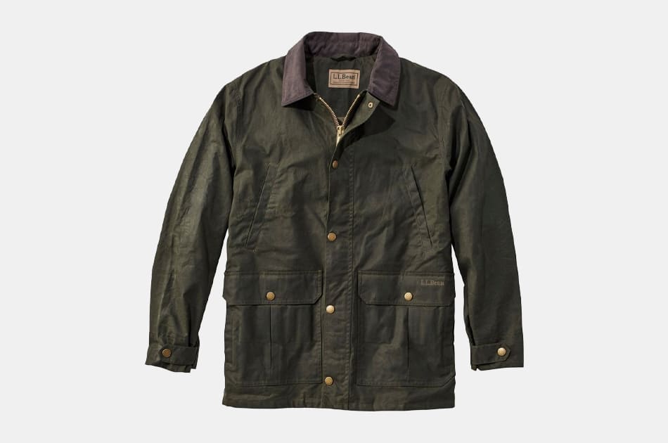 ll bean waxed cotton field coat