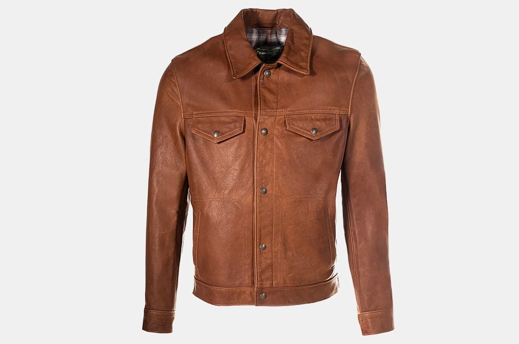 Schott Waxy Cowhide Trucker Jacket