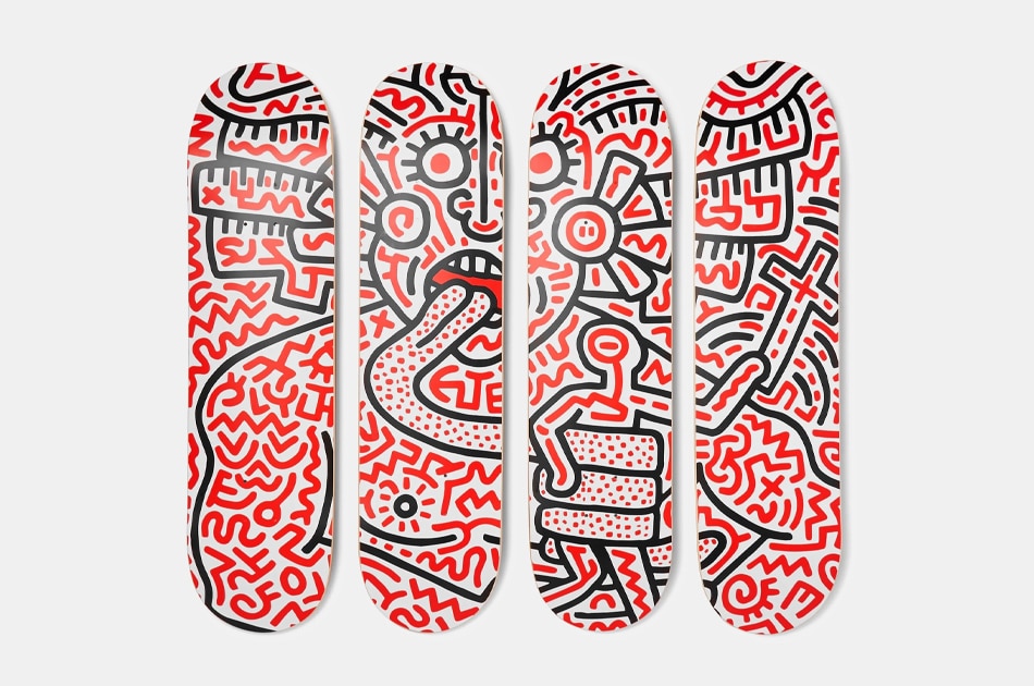 The SkateRoom x Keith Haring Printed Wooden Skateboards