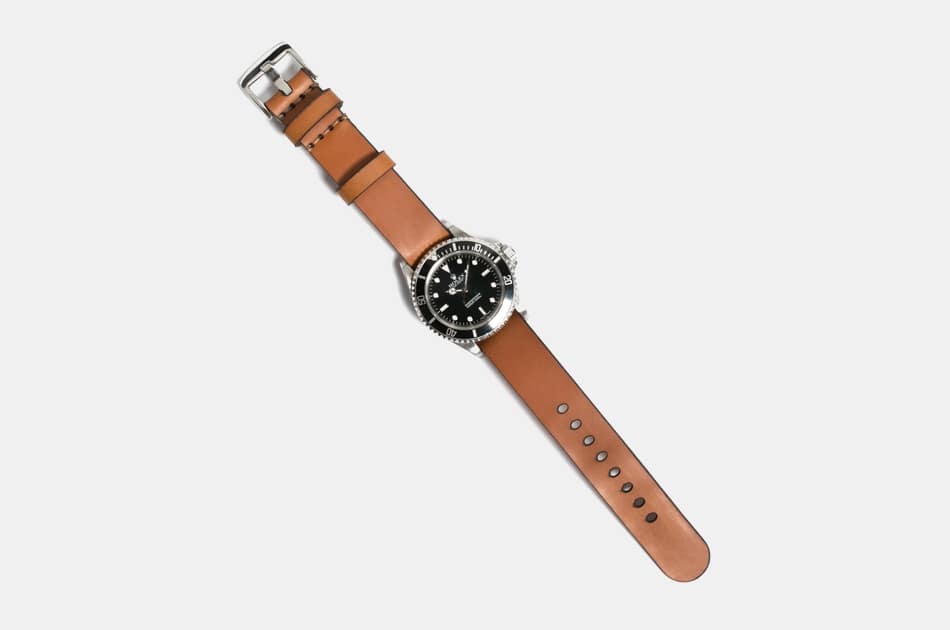 Bexar Goods Nato Watch Strap in Whiskey Cordovan