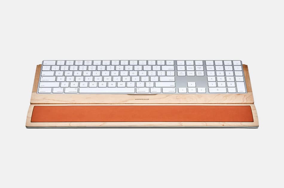 Grovemade Leather & Wood Keyboard Wrist Pad