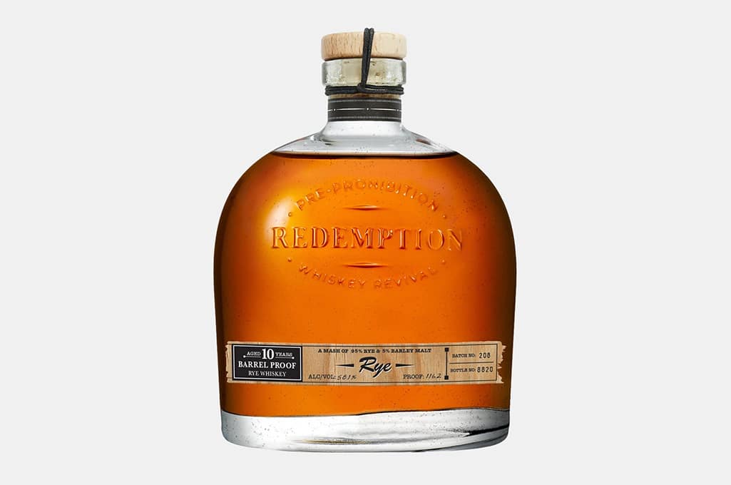 Redemption 10 Year Old Barrel Proof Rye