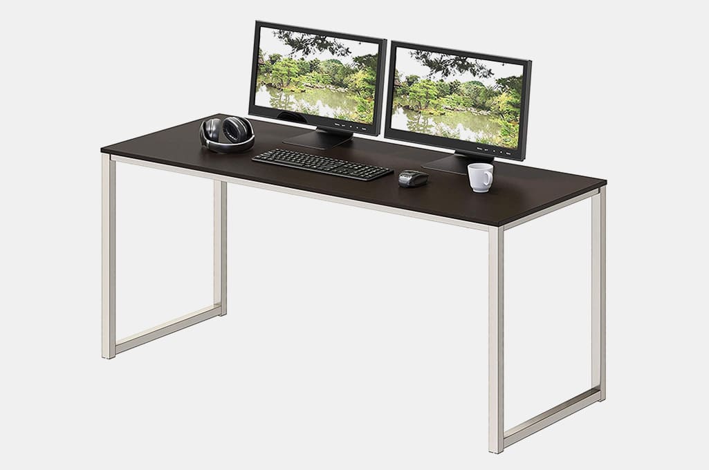 SHW Home Office 48-Inch Computer Desk, White/Oak