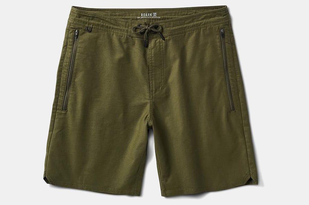 Men's Lakewashed Stretch Khaki Shorts, 9