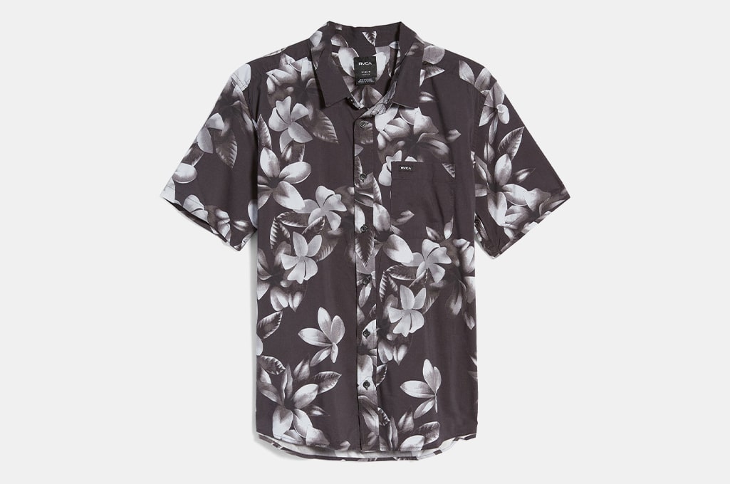 RVCA Lanai Floral Short Sleeve Button-Up Shirt