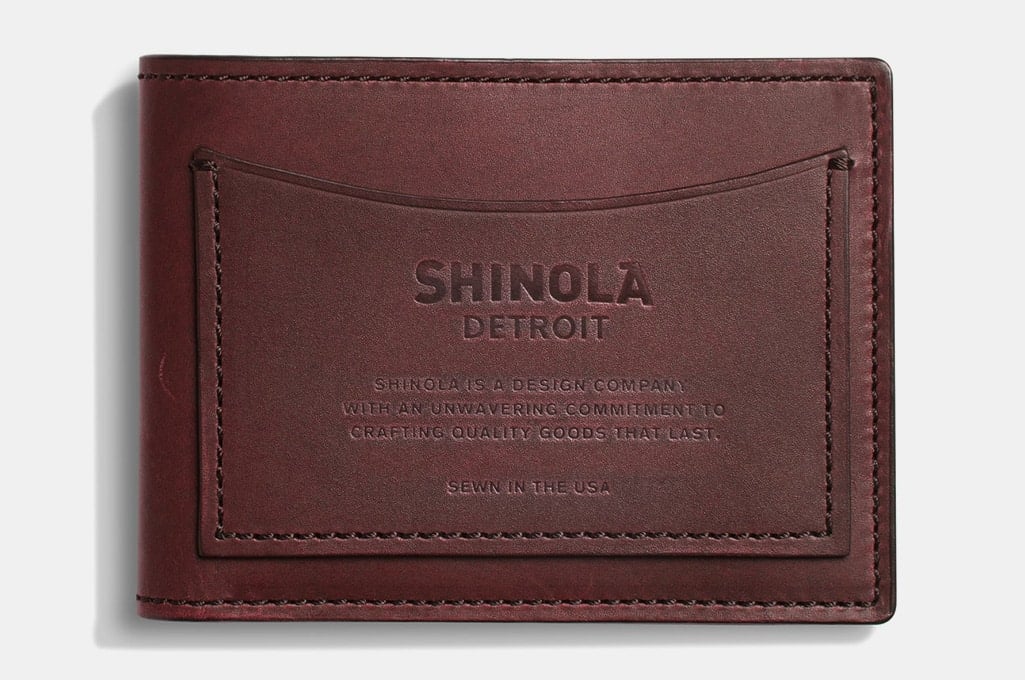 Shinola Pocket Bifold Wallet