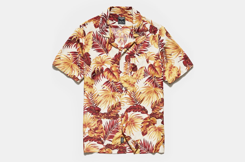 Todd Snyder Japanese Rayon Camp Collar Short Sleeve Shirt