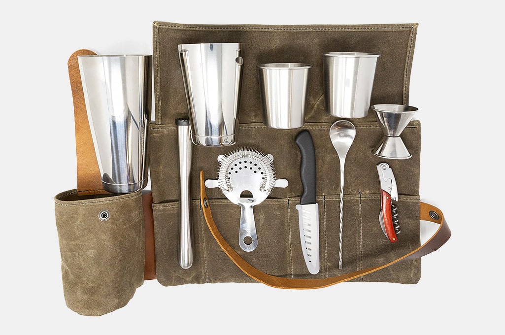 Whiskey Leatherworks Portable Cocktail Kit