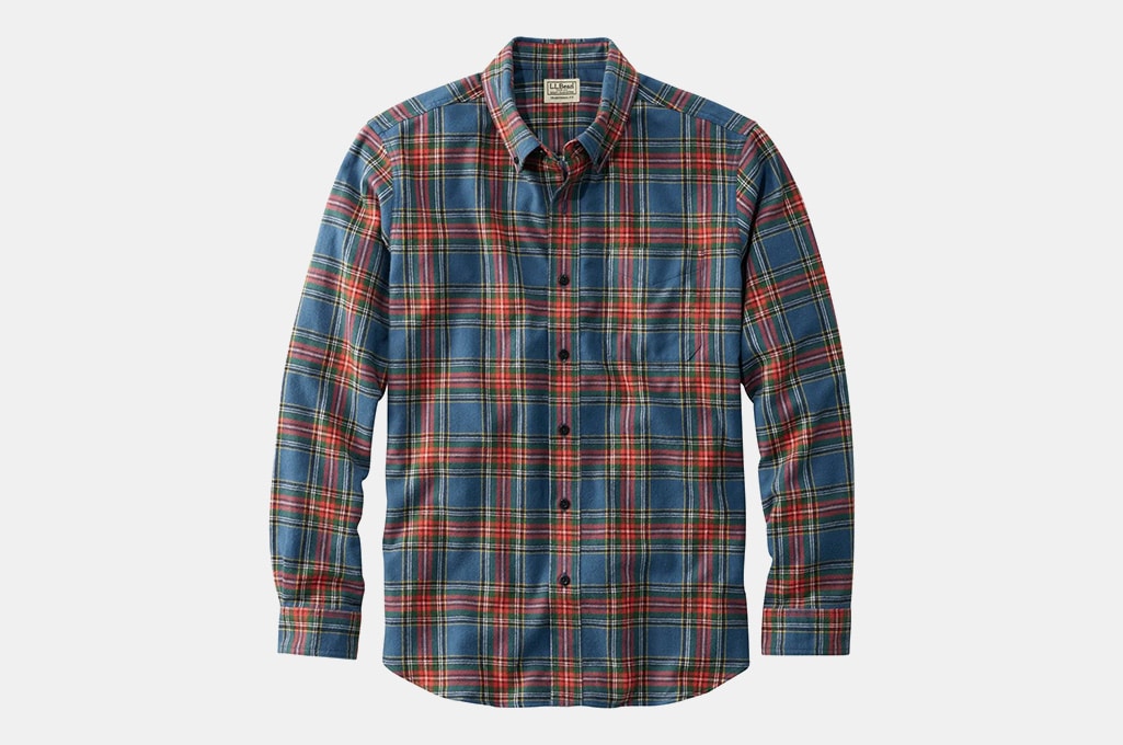 L.L. Bean Men's Scotch Plaid Flannel Shirt