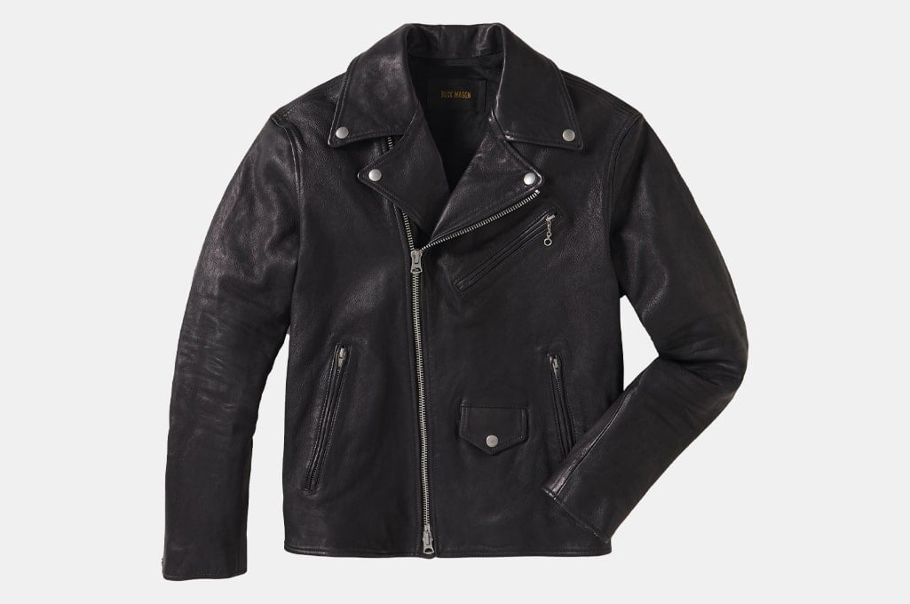 Buck Mason Bruiser Leather Moto Jacket