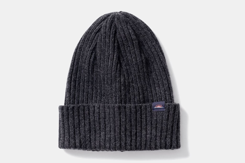 Faherty Ribbed Cashmere Beanie