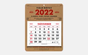 Field Notes Workstation Calendar | GearMoose