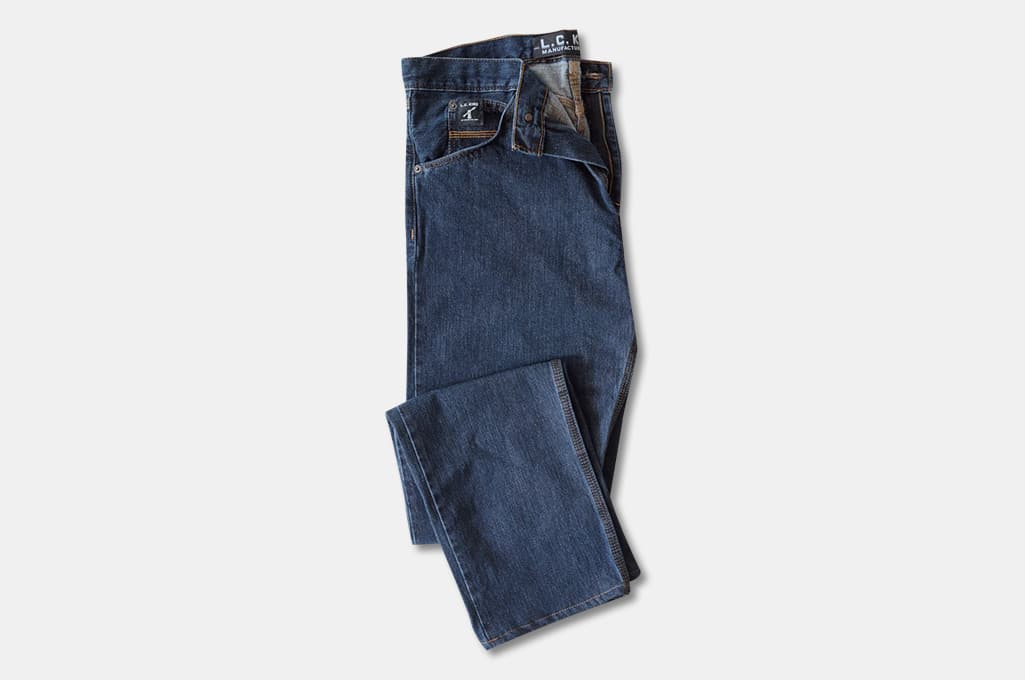 L. C. King Washed Denim 5 Pocket Jean