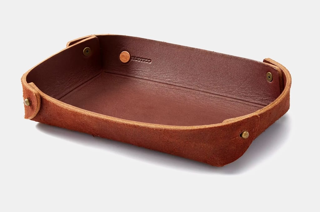 Rustico Basin Leather Catch-All