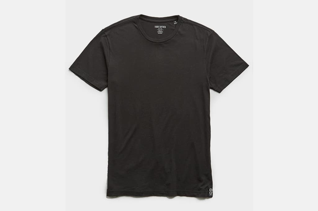 Todd Snyder Made in L.A.Premium Jersey T-Shirt in Black