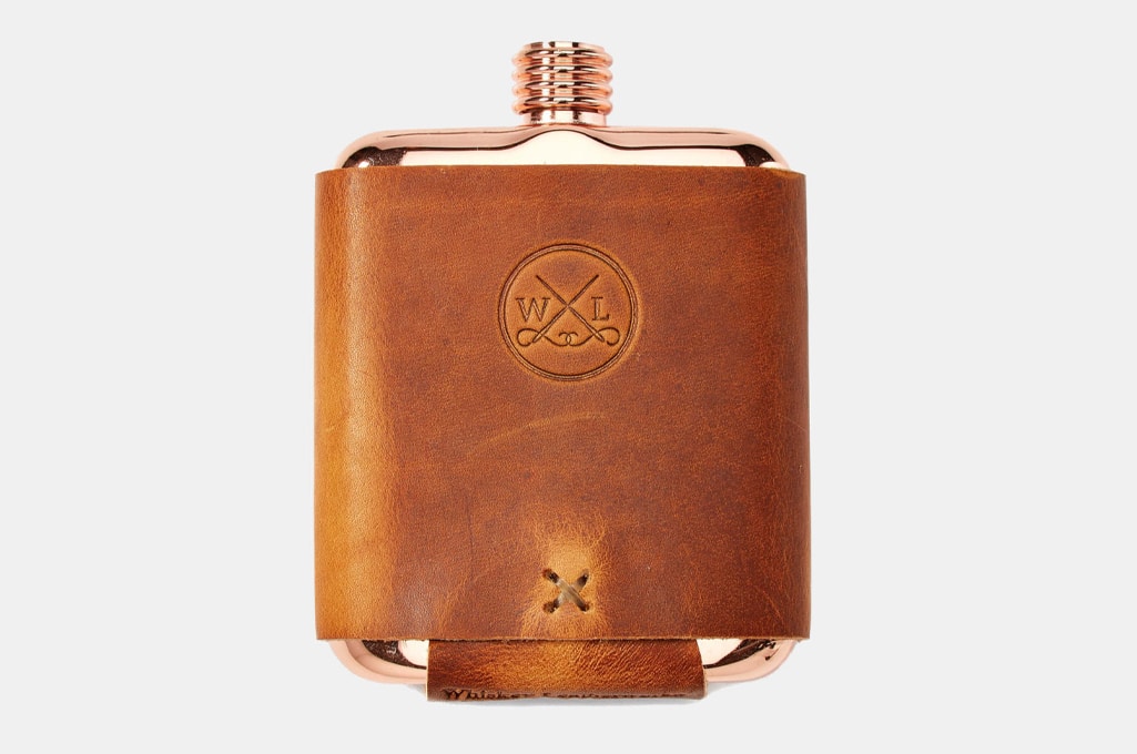 Whiskey Leatherworks The Clark Fork Copper Flask