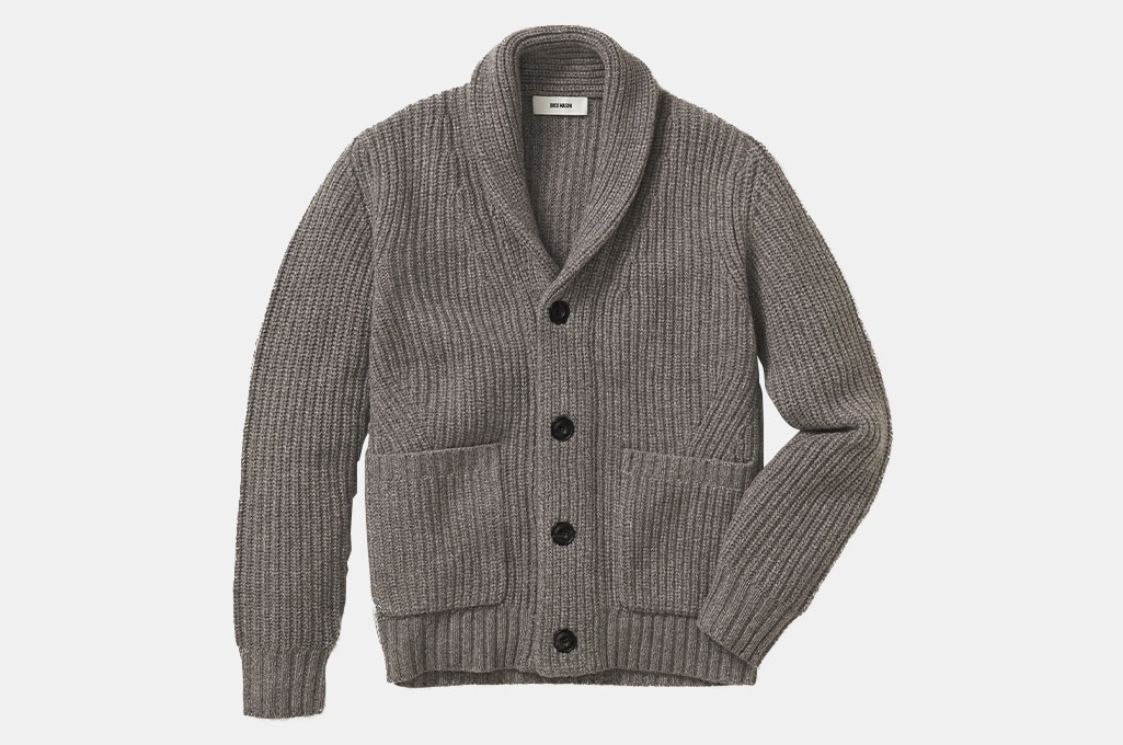 charcoal cardigan mens