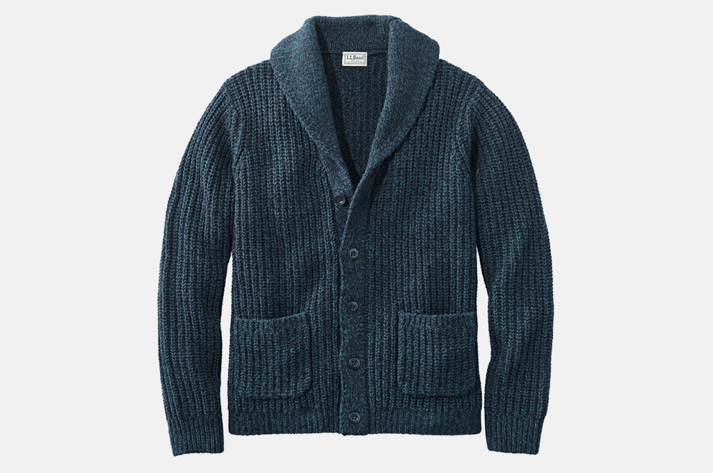 L.L. Bean Classic Ragg Wool Cardigan