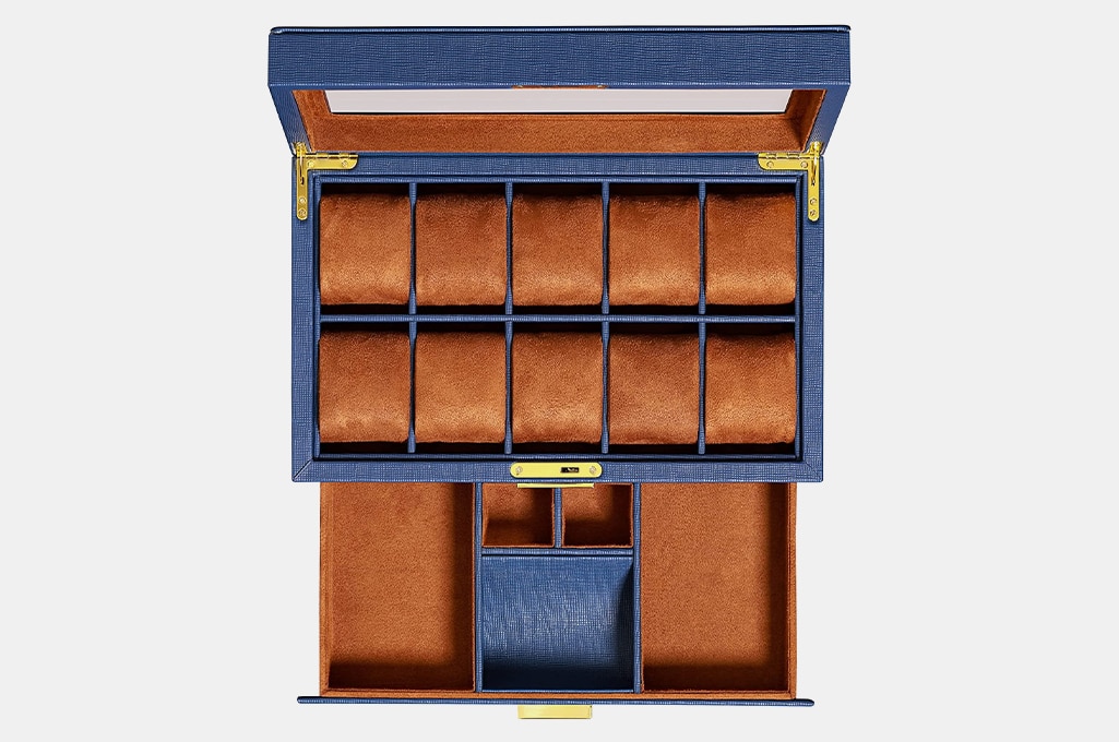 Rothwell 10 Piece Leather Watch Box