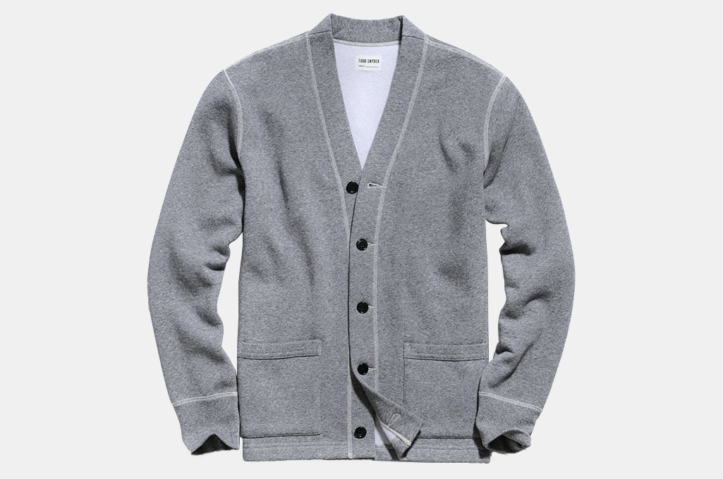 Todd Snyder Garment Dyed Cardigan Sweatshirt