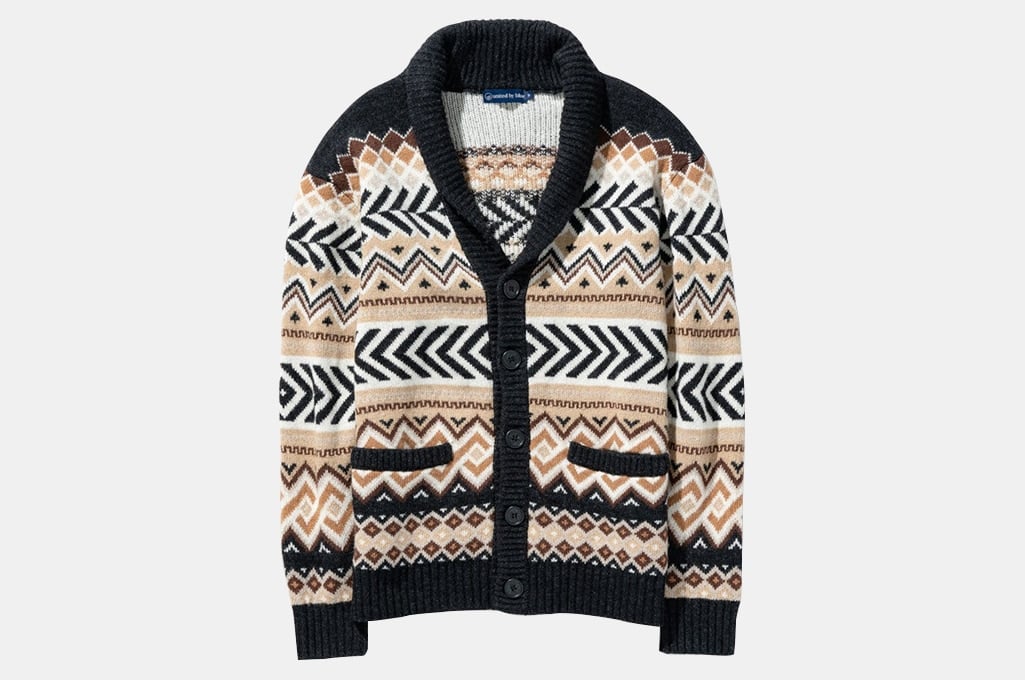 United By Blue Recycled Wool Fair Isle Cardigan