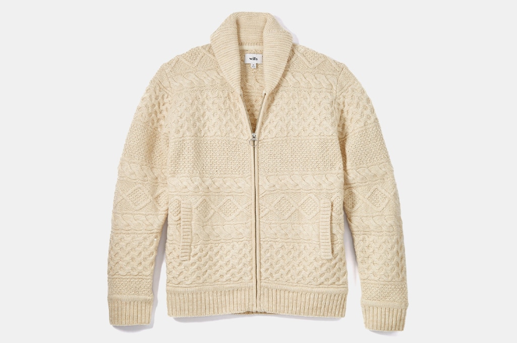 Wills Aran Cable Cardigan