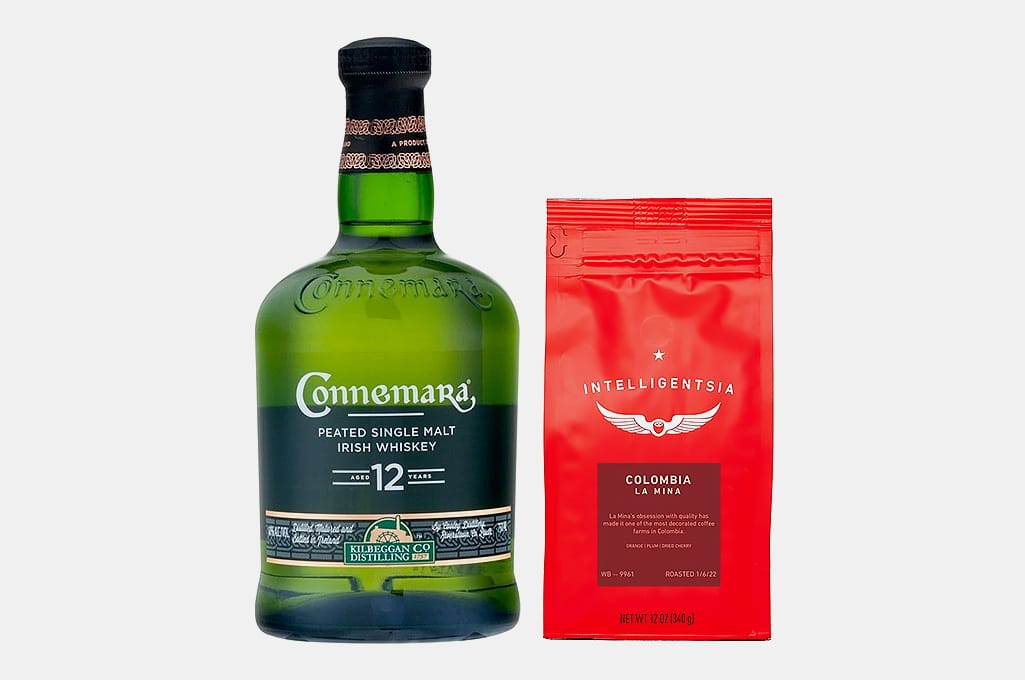 Connemara 12 Year Old Peated Single Malt Irish Whiskey and Intelligentsia Certified Organic Colombian La Mina