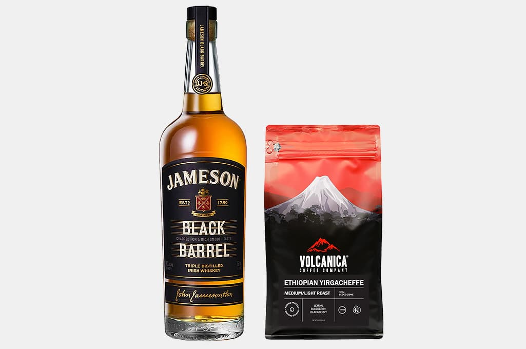 Jameson Black Barrel Irish Whiskey and Volcanica Ethiopian Yirgacheffe