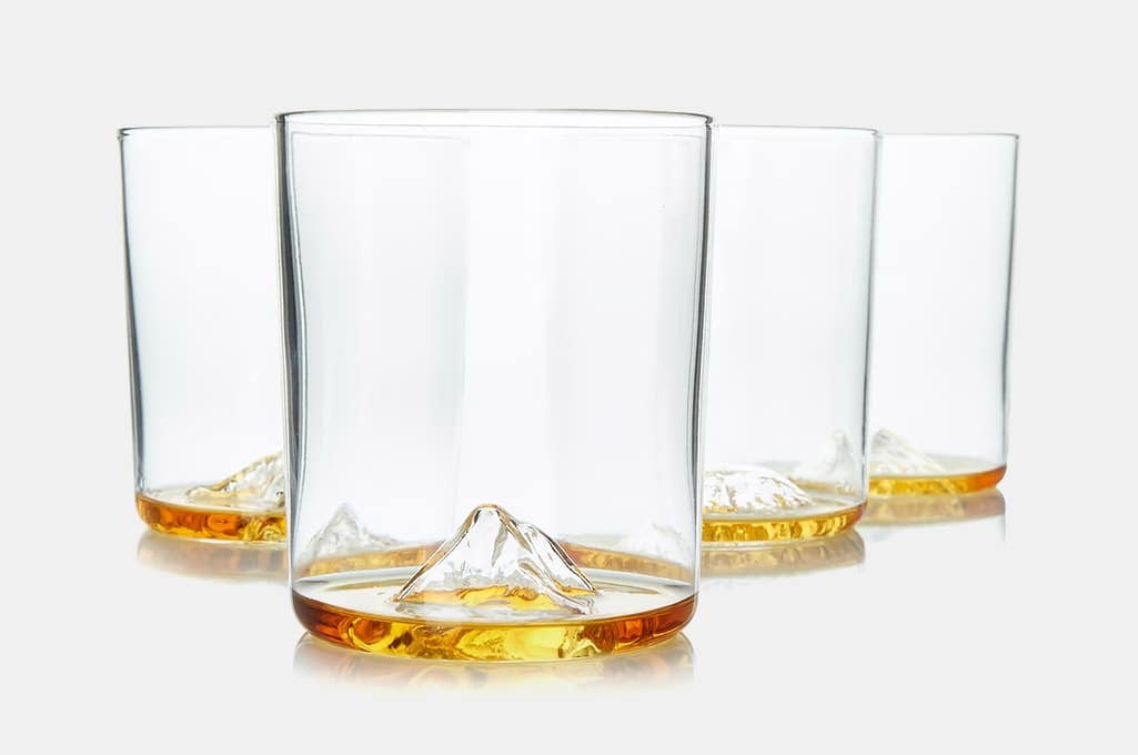 Whiskey Peaks International Mountains Glasses Set