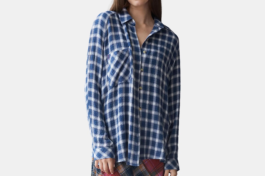 Orvis Women's Stretch Flannel Button Down Shirt, Red Plaid XS