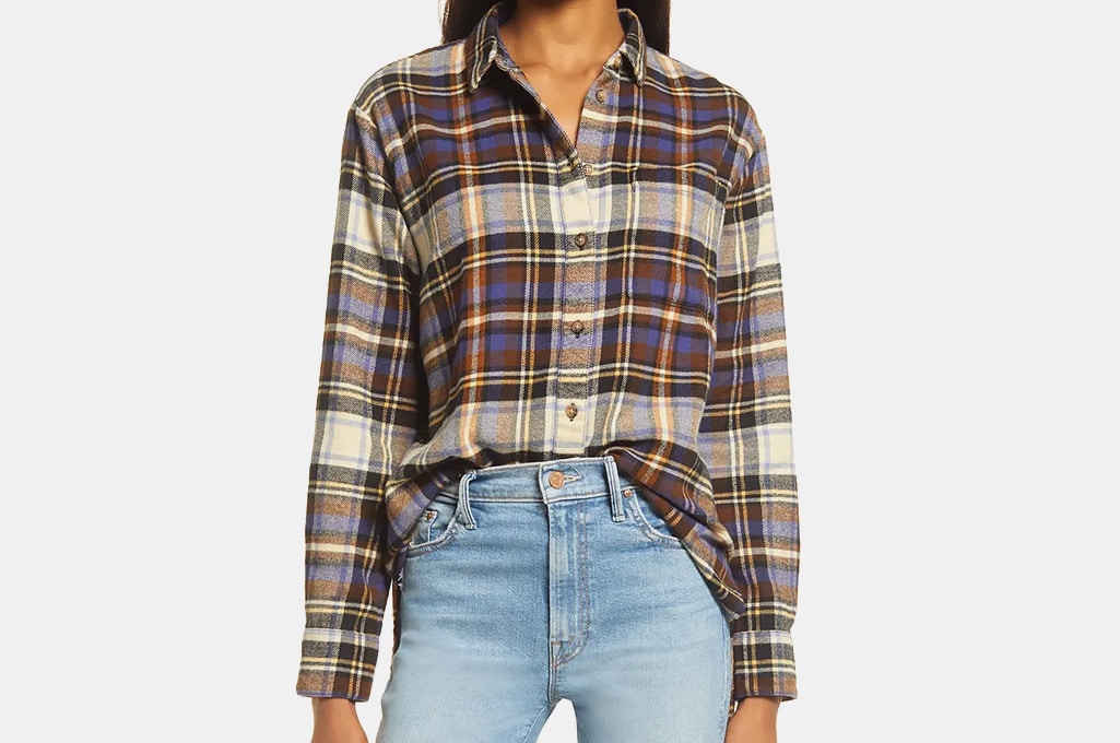 Madewell Ex-Boyfriend Plaid Flannel Shirt